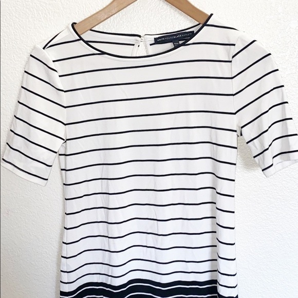 WHBM Striped Colorblock T Shirt XXS Mini Dress - Picture 2 of 11